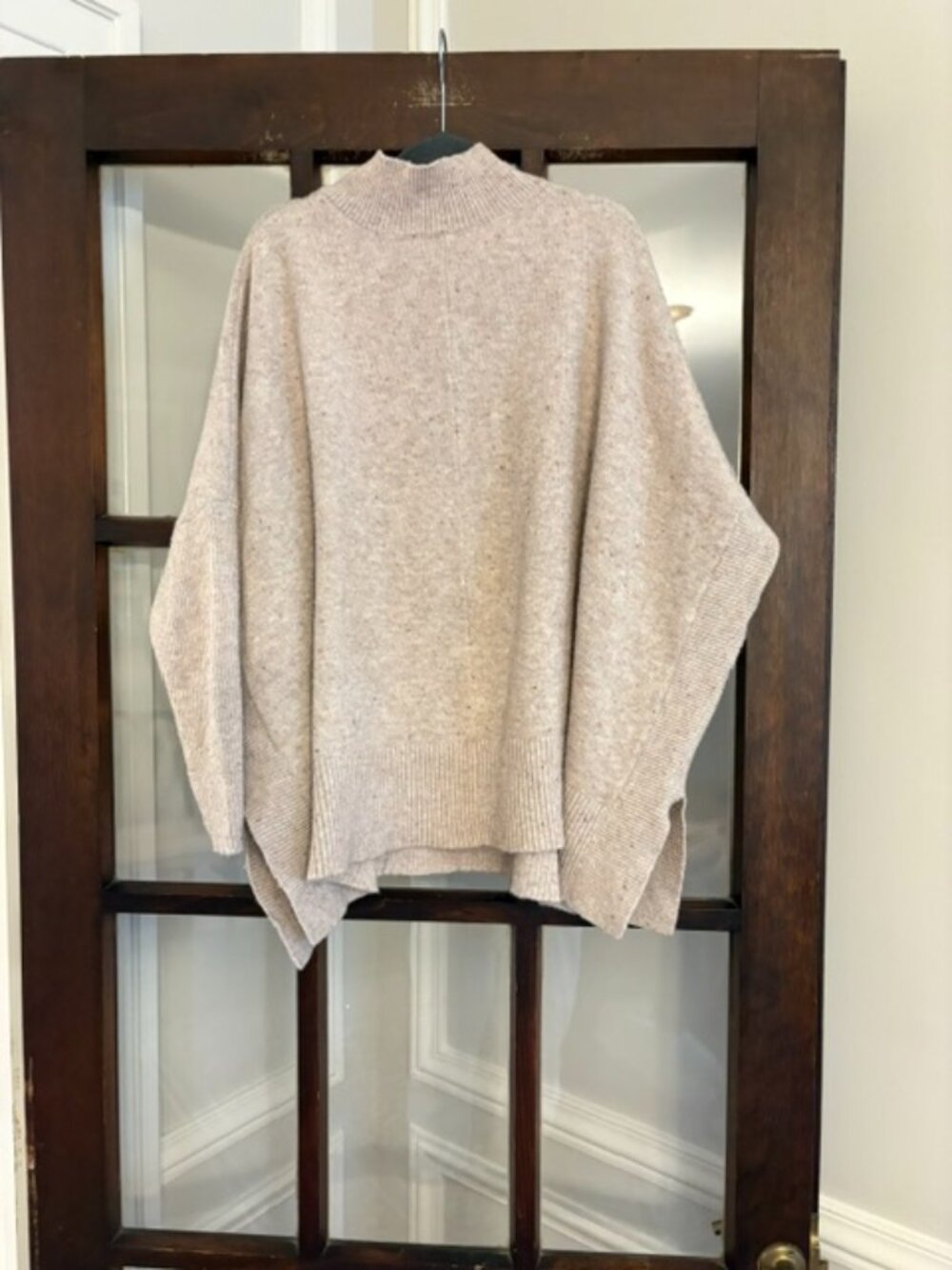 LOFT Oversized Sweater in Oatmeal, Size Small